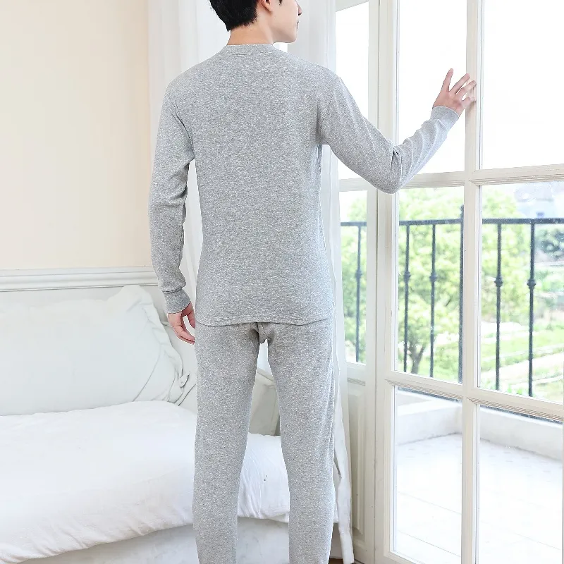 Yalu Thermal Set Men's Heather Gray-1