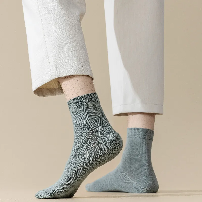 Yalu Mid Calf Socks Men's 5 Pack-11