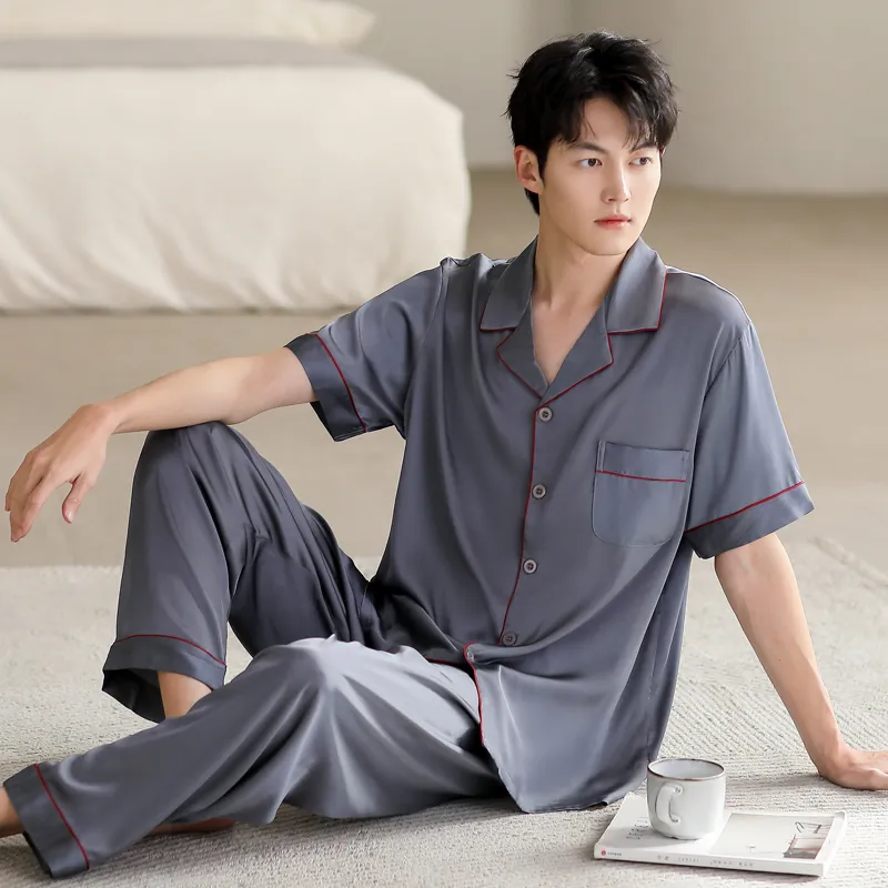 WUSE Pajama Set Men's Dark Gray-1