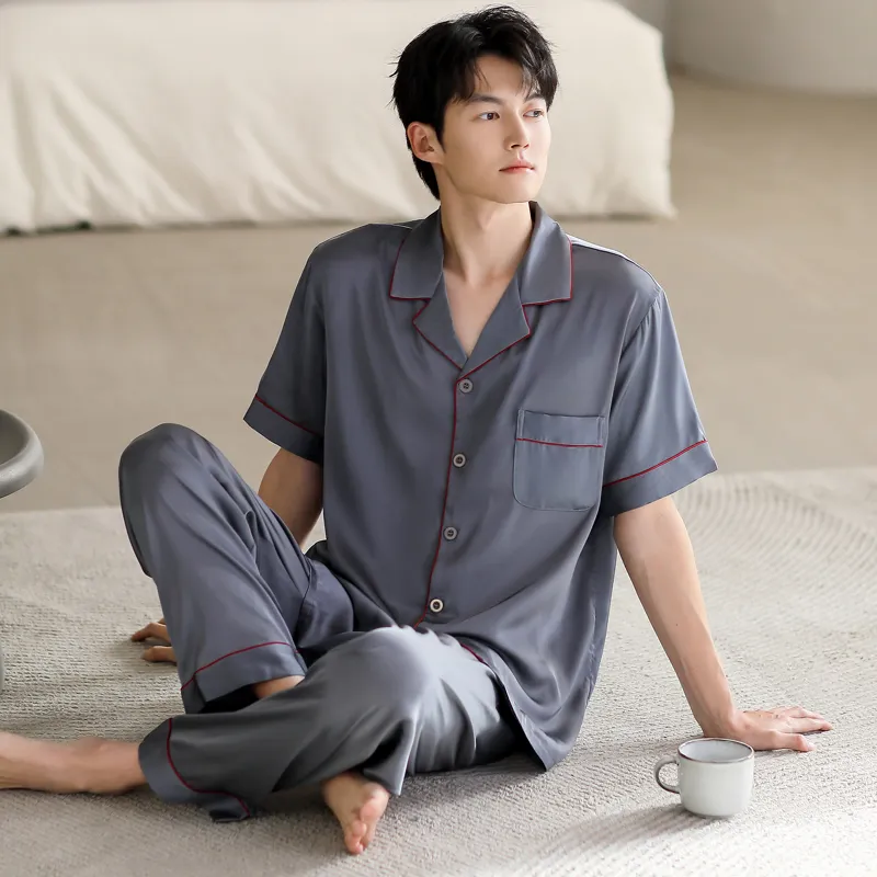 WUSE Pajama Set Men's Dark Gray-3