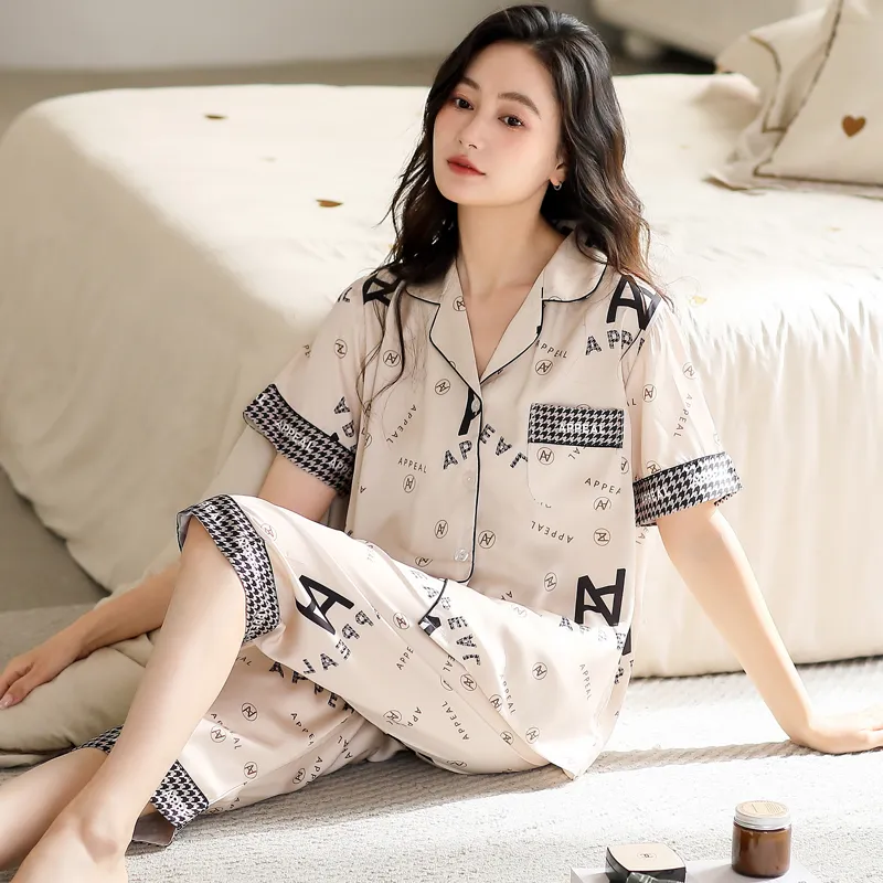WUSE Pajama Set Women's Apricot-2