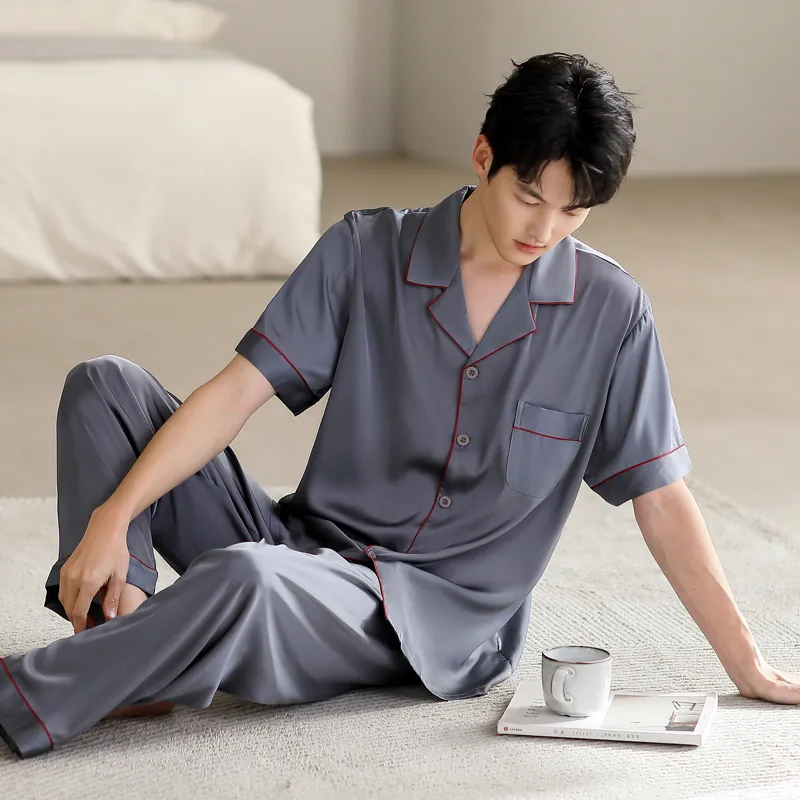 WUSE Pajama Set Men's Dark Gray-7