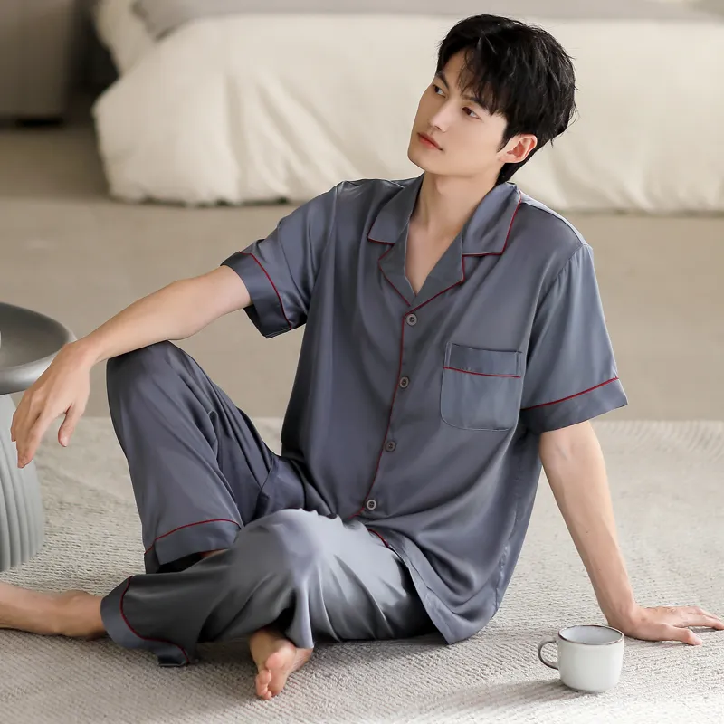 WUSE Pajama Set Men's Dark Gray-4