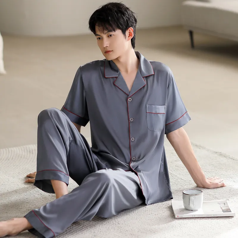 WUSE Pajama Set Men's Dark Gray-5