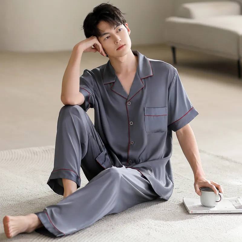 WUSE Pajama Set Men's Dark Gray-2