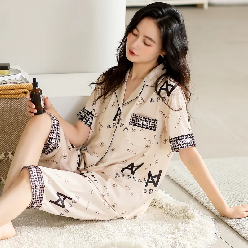 WUSE Pajama Set Women's Apricot-7