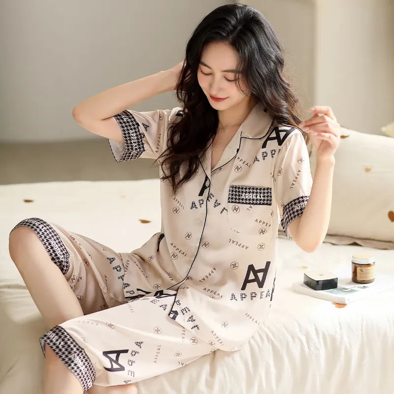 WUSE Pajama Set Women's Apricot-5