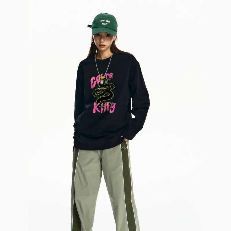 MK MONKEY KING Sweatshirt Unisex Black-3