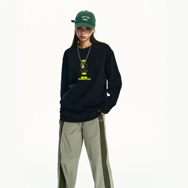 MK MONKEY KING Sweatshirt Unisex Black-3