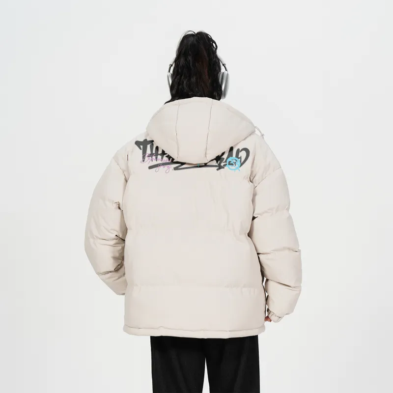 30BRAID Puffer Jacket Unisex Apricot-2