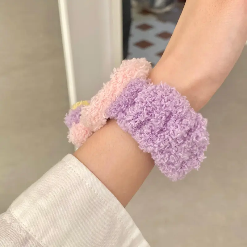 IKYOU Apple Compatibility Watch Band Plush Material-14
