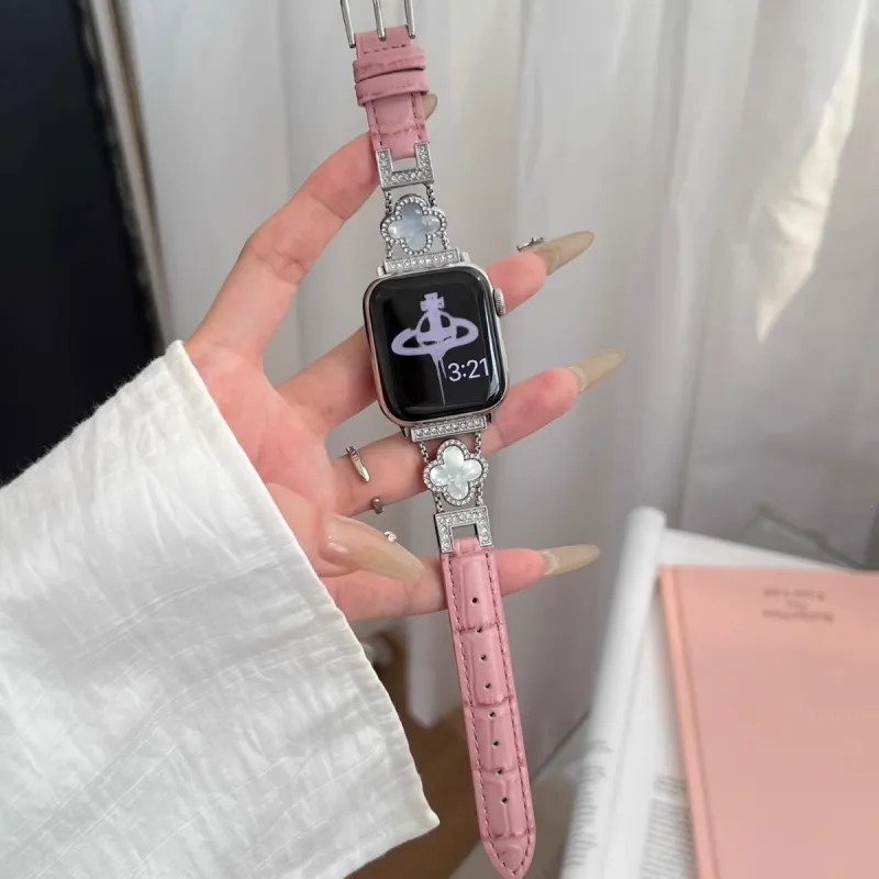 IKYOU Apple Compatibility Watch Band Leather-12
