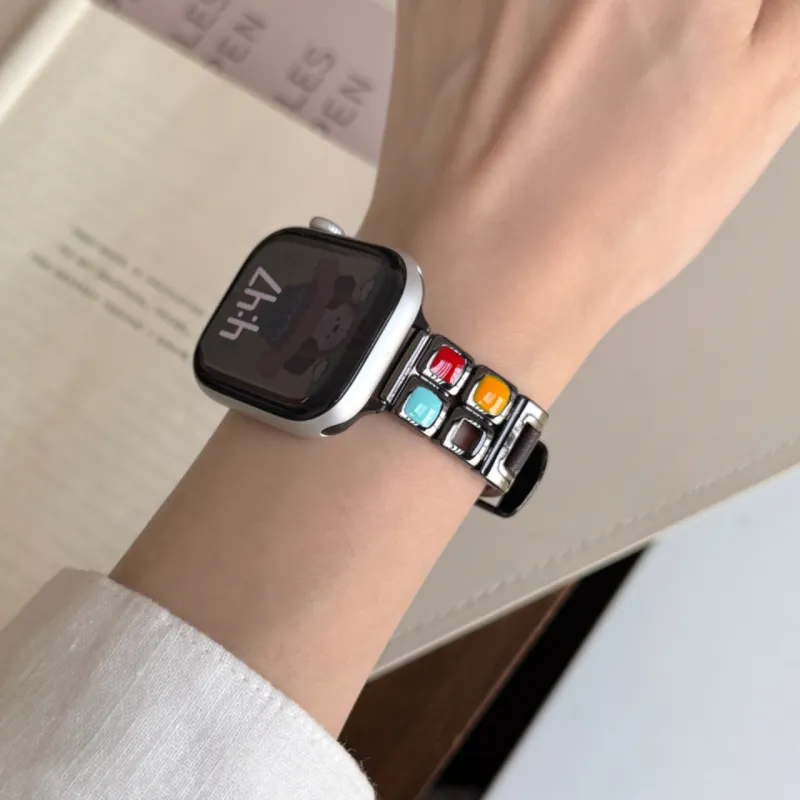 IKYOU Apple Compatibility Watch Band Alloy-5