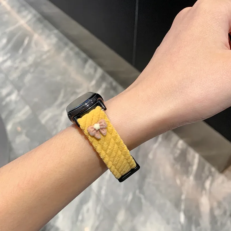 IKYOU Xiaomi Compatibility Watch Band Corduroy Material-16