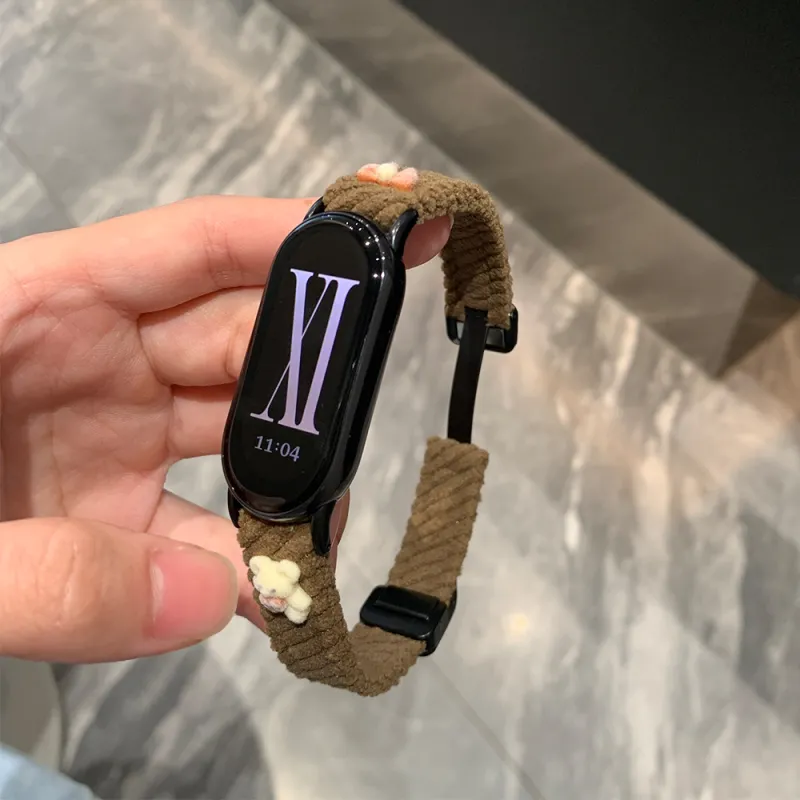 IKYOU Xiaomi Compatibility Watch Band Corduroy Material-11
