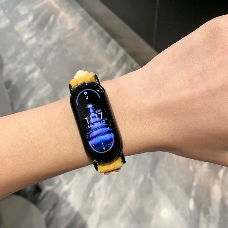 IKYOU Xiaomi Compatibility Watch Band Corduroy Material-15