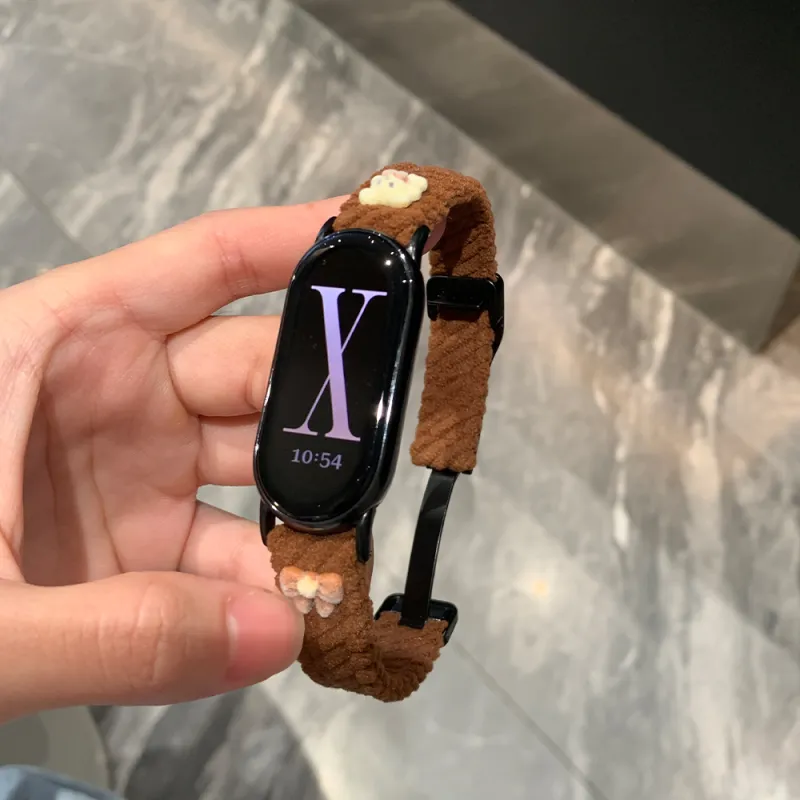 IKYOU Xiaomi Compatibility Watch Band Corduroy Material-13