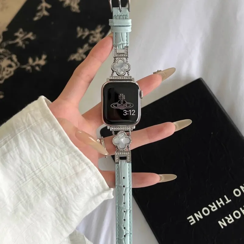 IKYOU Apple Compatibility Watch Band Leather-2