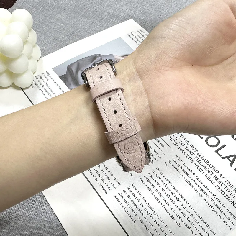 IKYOU Watch Band Xiaomi Compatibility Genuine Leather Material-6
