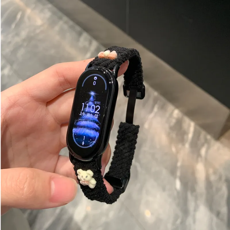 IKYOU Xiaomi Compatibility Watch Band Corduroy Material-6