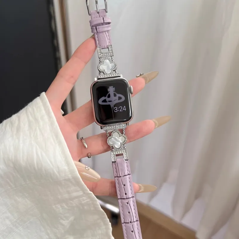 IKYOU Apple Compatibility Watch Band Leather-5