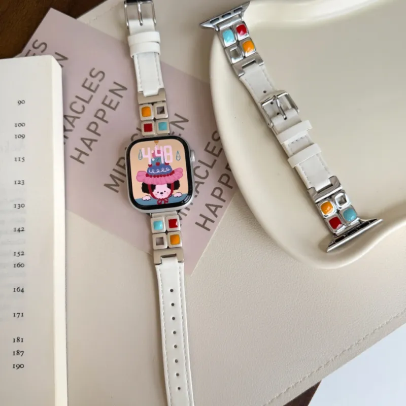 IKYOU Apple Compatibility Watch Band Alloy-2