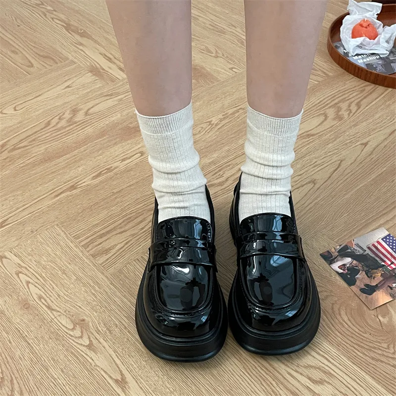 OBWA Loafers 5.5CM Women's Black-1