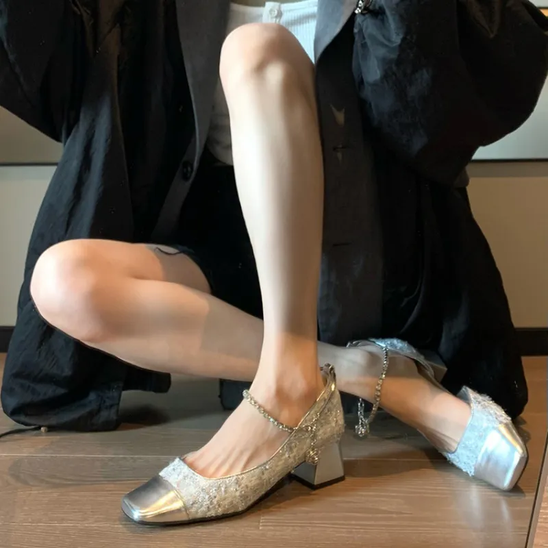 OBWA Chunky Heel High Heels Women's-1