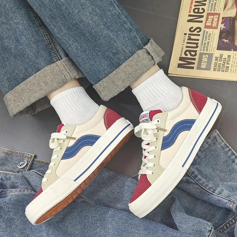 OBWA Slip Resistant, Abrasion Resistant, Lightweight, Height Increasing Low Top Canvas Shoes Unisex-9