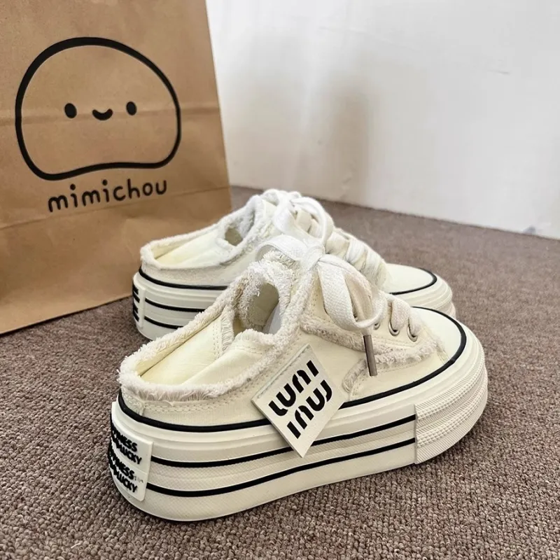 OBWA Slip Resistant, Abrasion Resistant, Breathable, Lightweight Low Top Canvas Shoes Women's-5