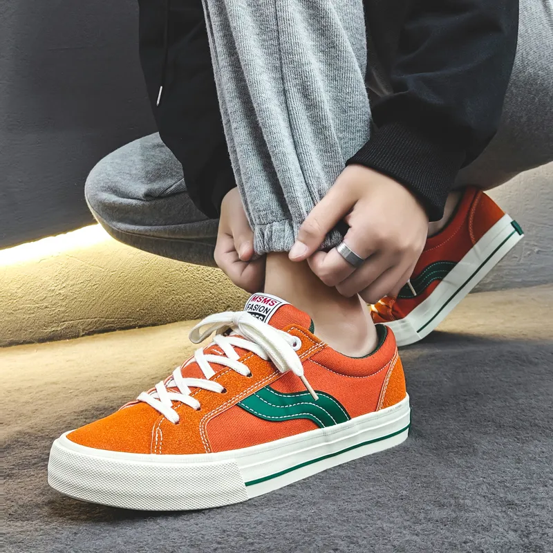 OBWA Slip Resistant, Abrasion Resistant, Lightweight, Height Increasing Low Top Canvas Shoes Unisex-21