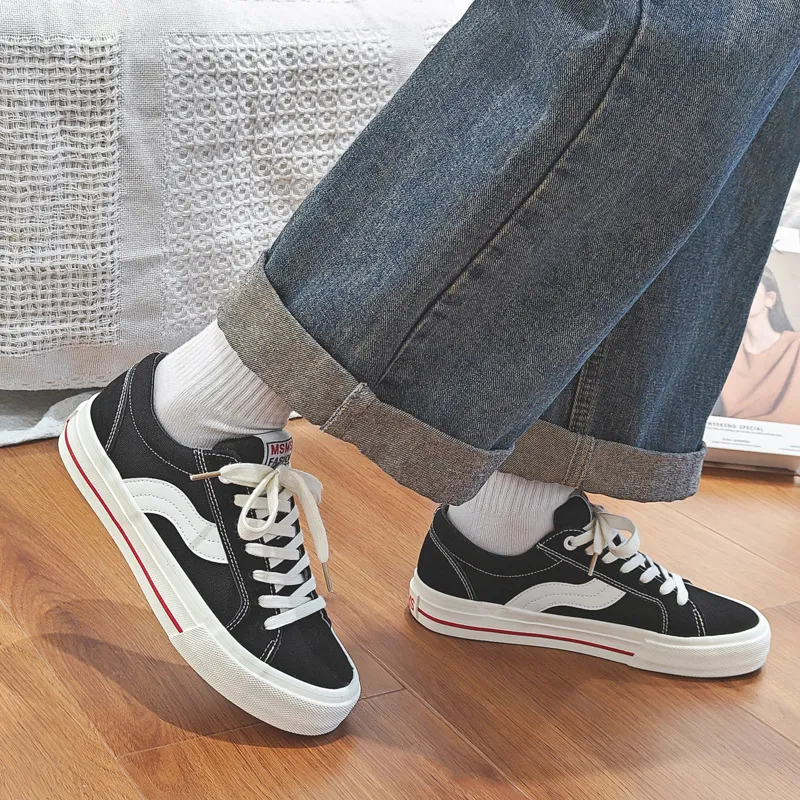 OBWA Slip Resistant, Abrasion Resistant, Lightweight, Height Increasing Low Top Canvas Shoes Unisex-3