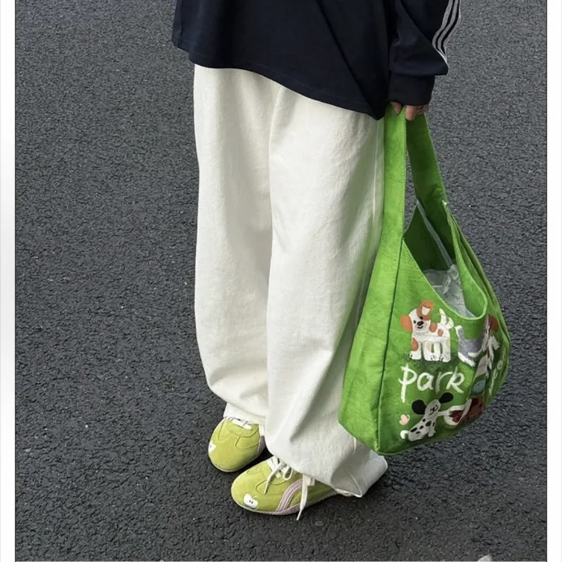 OBWA Slip Resistant, Abrasion Resistant, Breathable, Lightweight Low Top Casual Shoes Women's Green Apple-1