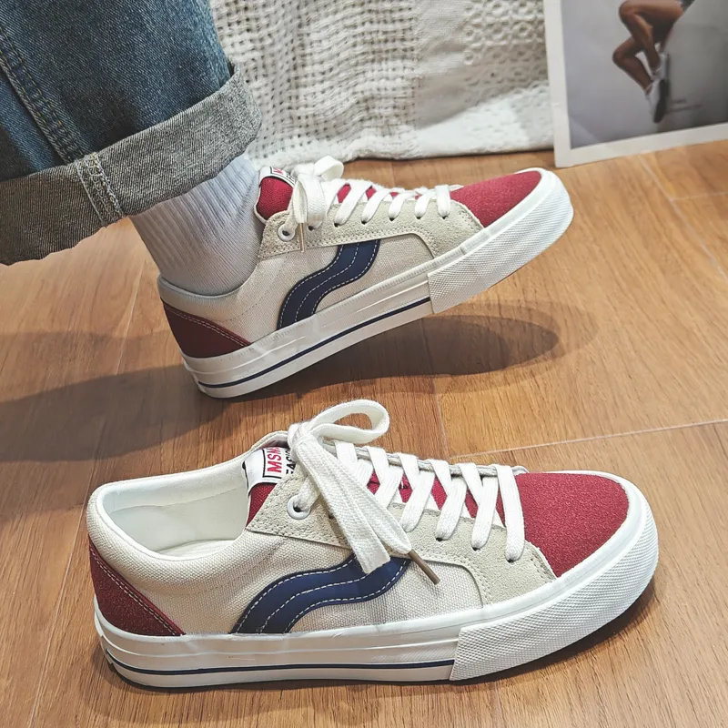 OBWA Slip Resistant, Abrasion Resistant, Lightweight, Height Increasing Low Top Canvas Shoes Unisex-11