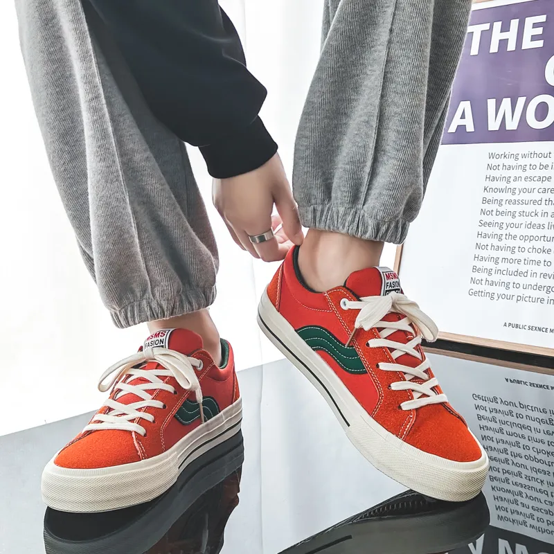 OBWA Slip Resistant, Abrasion Resistant, Lightweight, Height Increasing Low Top Canvas Shoes Unisex-23