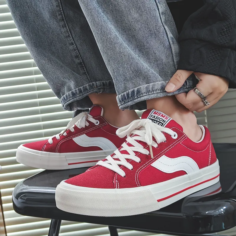 OBWA Slip Resistant, Abrasion Resistant, Lightweight, Height Increasing Low Top Canvas Shoes Unisex-14