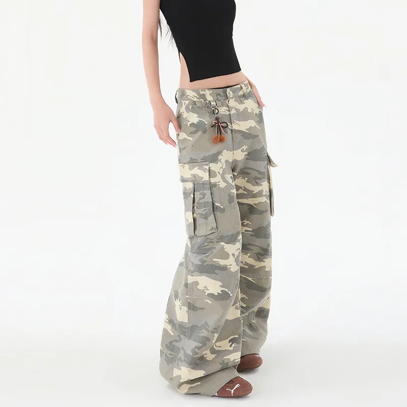 Wen Shan Jeans Women's Camouflage-4