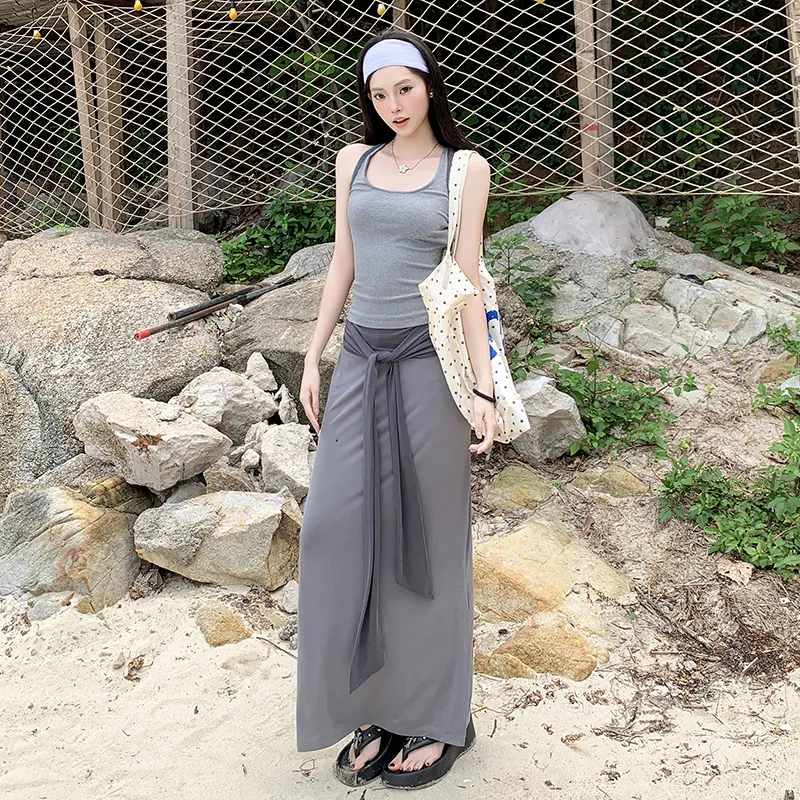 Wen Shan Tank Top Women's Heather Gray-3