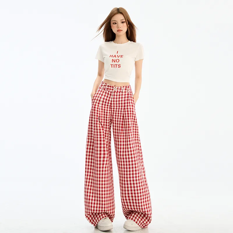 Wen Shan Casual Pants Women's Red-9