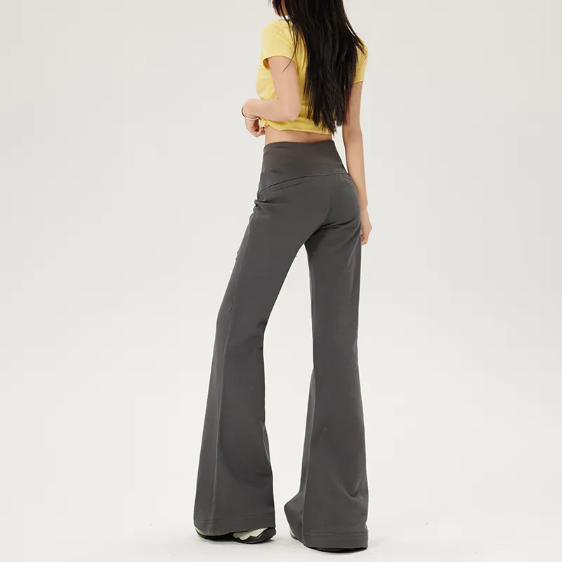 Wen Shan Casual Pants Women's Dark Gray-7
