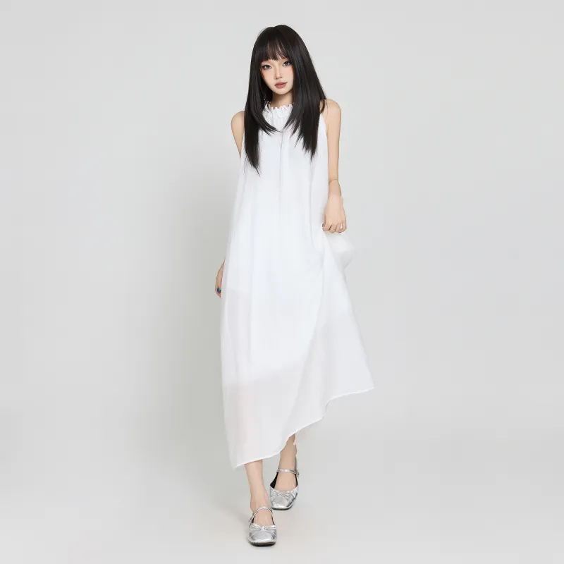 Wen Shan Slip Dress Women's White-4