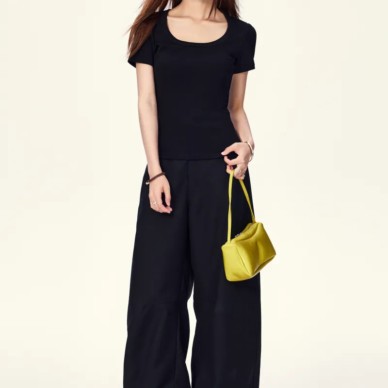 Wen Shan T Shirts Women's Black-4