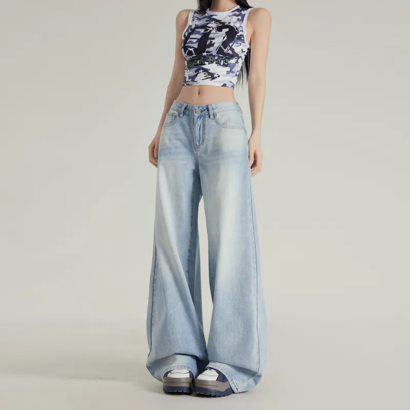 Wen Shan Jeans Women's Sky Blue-2