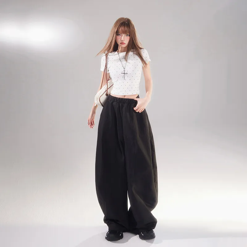 Wen Shan Casual Pants Women's Black-2