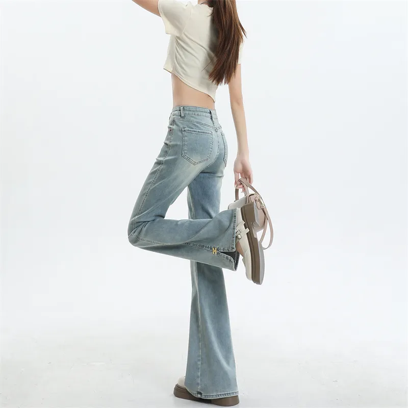 Wen Shan Jeans Women's Light Blue-5