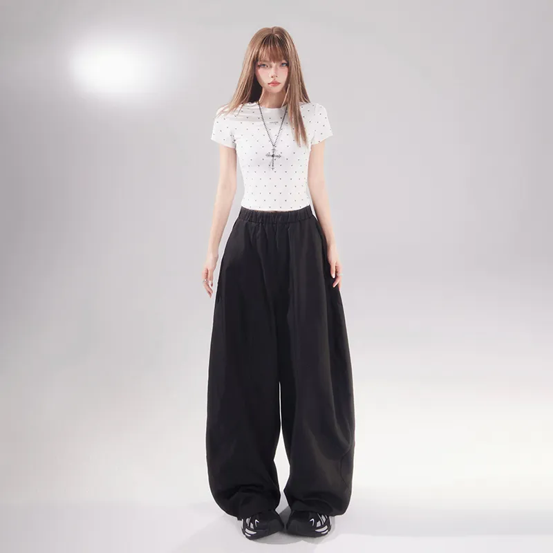 Wen Shan Casual Pants Women's Black-8