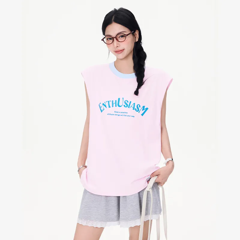 Wen Shan Tank Top Women's Girly Pink-2