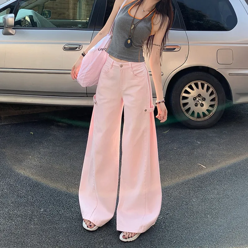 Wen Shan Jeans Women's Cherry Blossom Pink-10