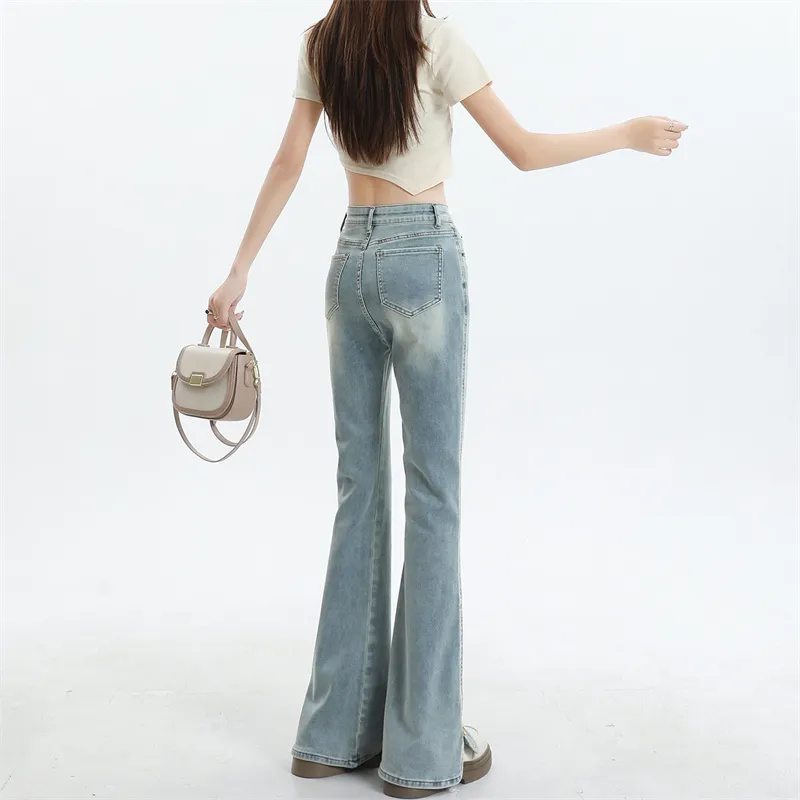 Wen Shan Jeans Women's Light Blue-10