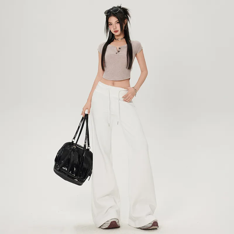 Wen Shan Casual Pants Women's White-5